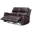 Causeuse inclinable manuelle en similicuir de 61 po Emony-109195893