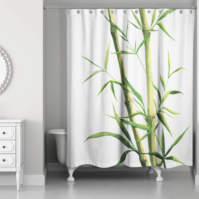 Rideau de douche simple Perine, Jaune