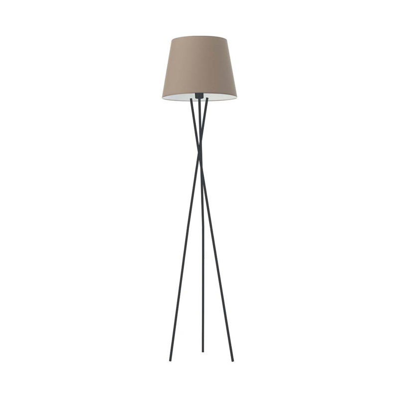 Arlaith 165cm Tripod Floor Lamp, Black, Beige