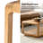 Arved 47.2"W Modern Solid Wood Coffee Table with Open Base-1237803823