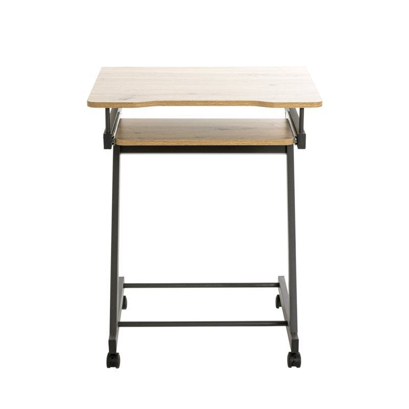 Computertisch mit Metallgestell, Oak Nature