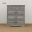 Commode d'appoint 5 tiroirs rustique-432309645