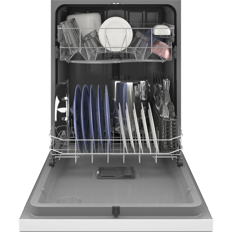 24" 55 dBA Built-In Full Digital Control Dishwasher, White