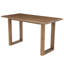 Table de bar en bois massif de 63 po de hauteur comptoir, table de pub rectangulaire moderne avec pieds en forme de U, îlot de cuisine rustique pour bar et salle à manger