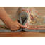 Tapis de couloir traditionnel bleu clair 3 x 12