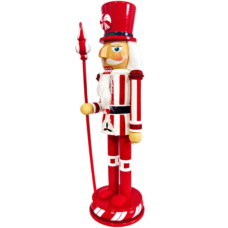14" Peppermint Swirl Nutcracker
