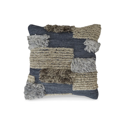 Jaeson Patchwork Cotton Reversible Throw Pillow