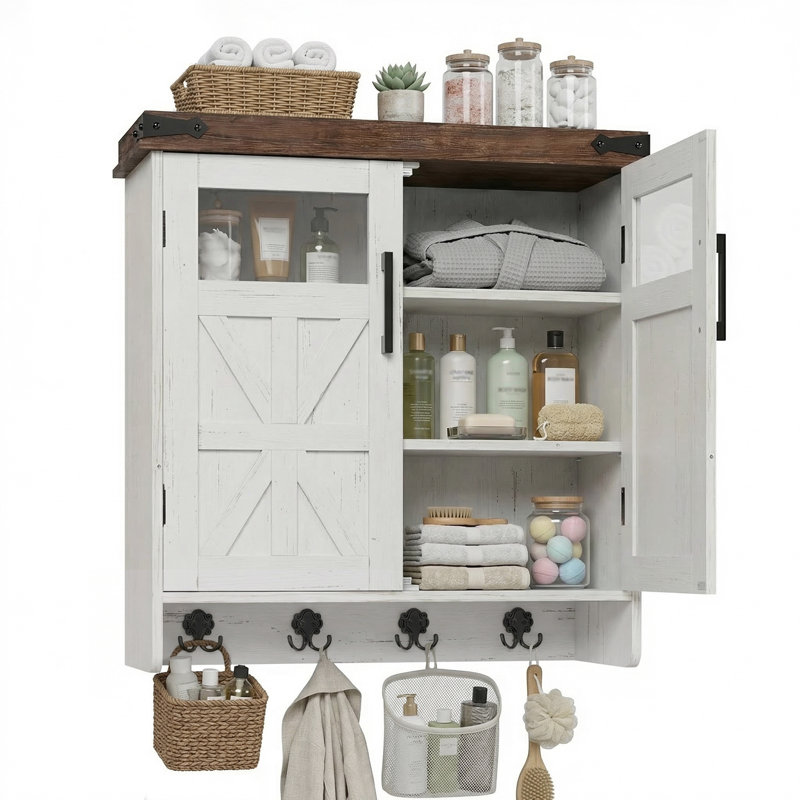 Armoire murale pour salle de bain, White