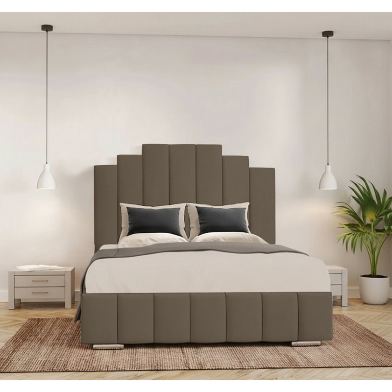 Chazlynn Upholstered Bed, Mole, Single (3')