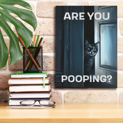 'Are You Pooping' by Andreas Magnusson Canvas Wall Art