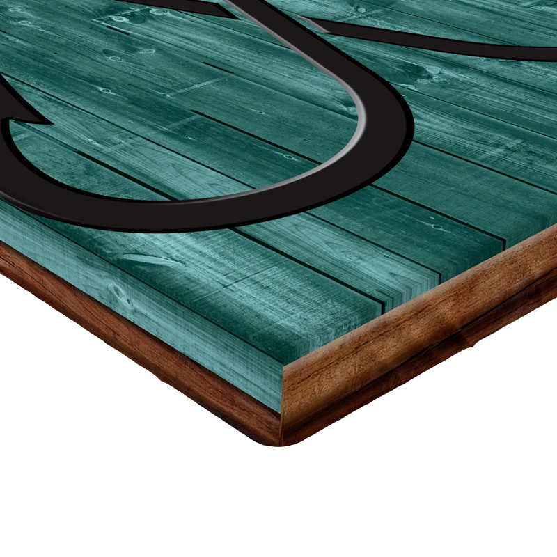 Drap-housse Ambesonne, paquet de 2, Bleu sarcelle pâle / gris / bois caramel / décli, Drap-housse de taille très grand