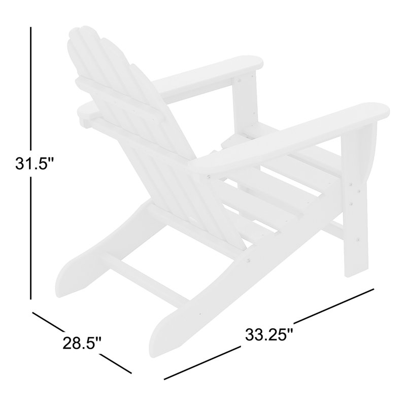 Ensemble de conversation classique Adirondack POLYWOOD, Tangerine