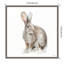 «Forest Friends VIII (Rabbit)» par Lisa Audit - Reproduction d'art sur cadre flottant