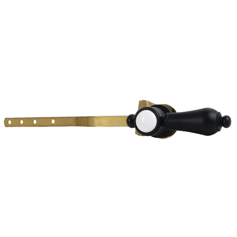 Levier de réservoir de toilette à fixation frontale Kingston Brass Heirloom, Noir mat