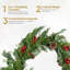 Polyethylene 100cm Wreath