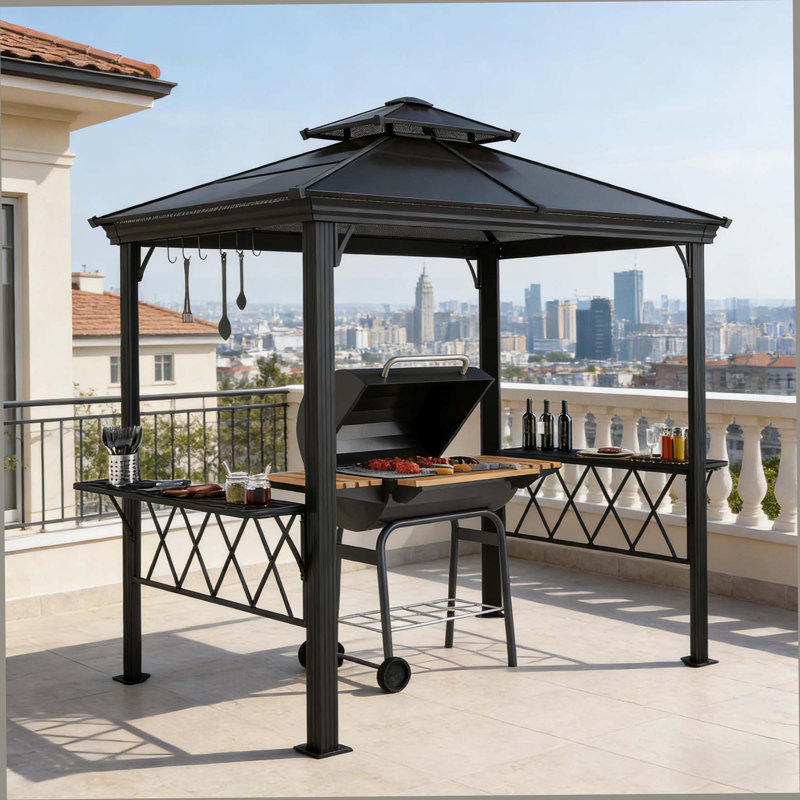 Auvent extérieur pour pergola, auvent de barbecue pour piscine