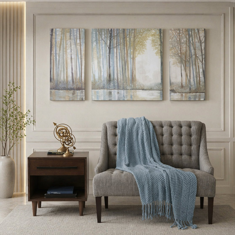 Ensemble d'art mural en toile 3 pièces Triptych