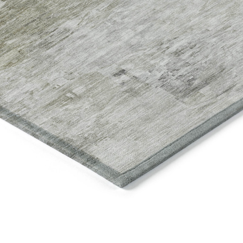 Tapis intérieur lavable abstrait beige / brun 9 'x 12' taupe 9 'x 12'