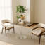 Table carrée bistro moderne tulipe 31,5 pouces avec plateau en faux marbre, facile à assembler, structure en métal robuste-1532222220