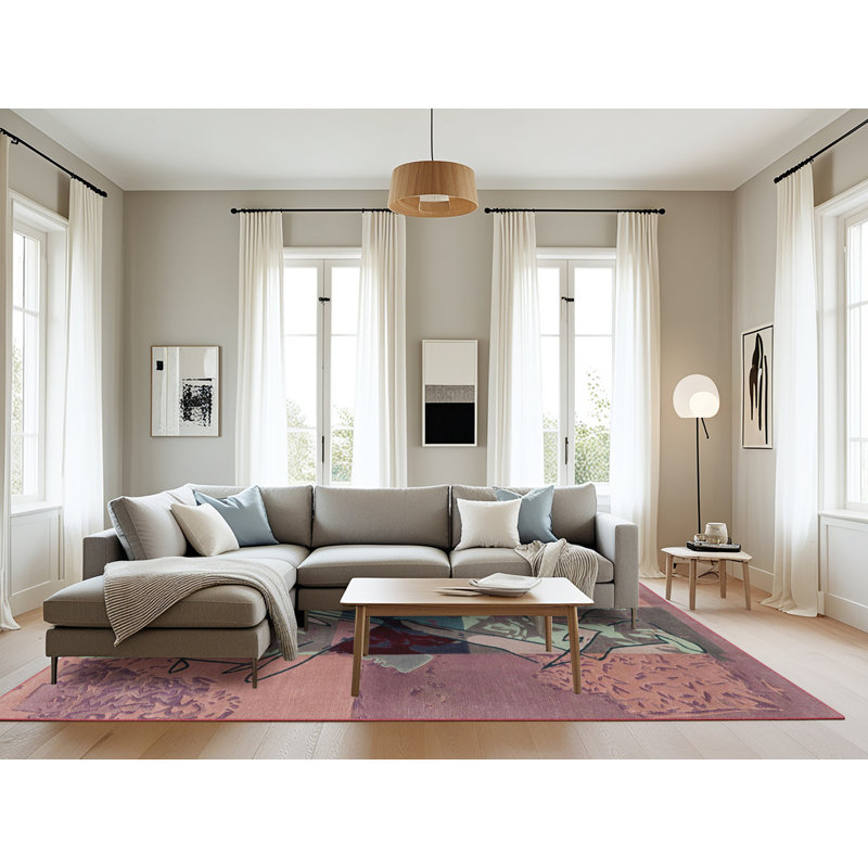 Pylesville Abstract Indoor Rug, Rectangle 8' x 12'