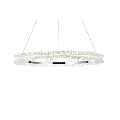 Linke Geometric Pendant with Crystal Accents