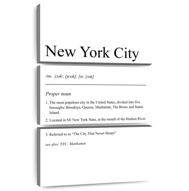 Sireci NYC Definition, 74" H x 48" W