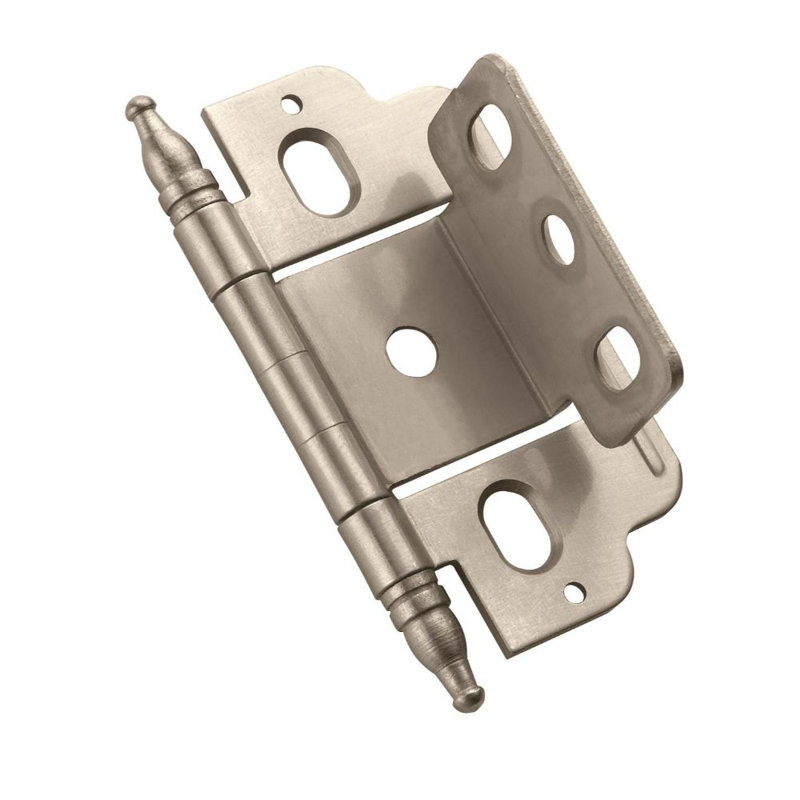Charnière d’armoire à roulement à billes et à roulement à billes, Nickel satiné