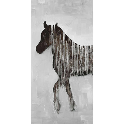 Gambading abstract horse - 15.75"x31.50" Desk mat