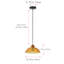 1 luminaire suspendu en fer doré à intensité variable en verre brun