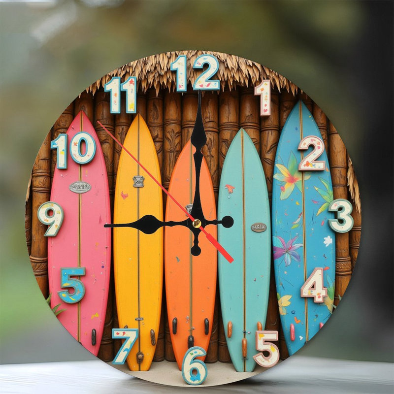Horloge murale surf