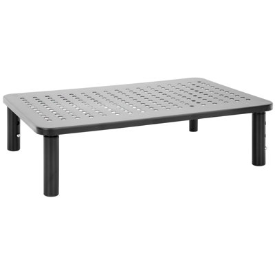 Mount-It! Adjustable Monitor Riser | Metal Computer Screen Platform Stand For Desktop Or Laptop