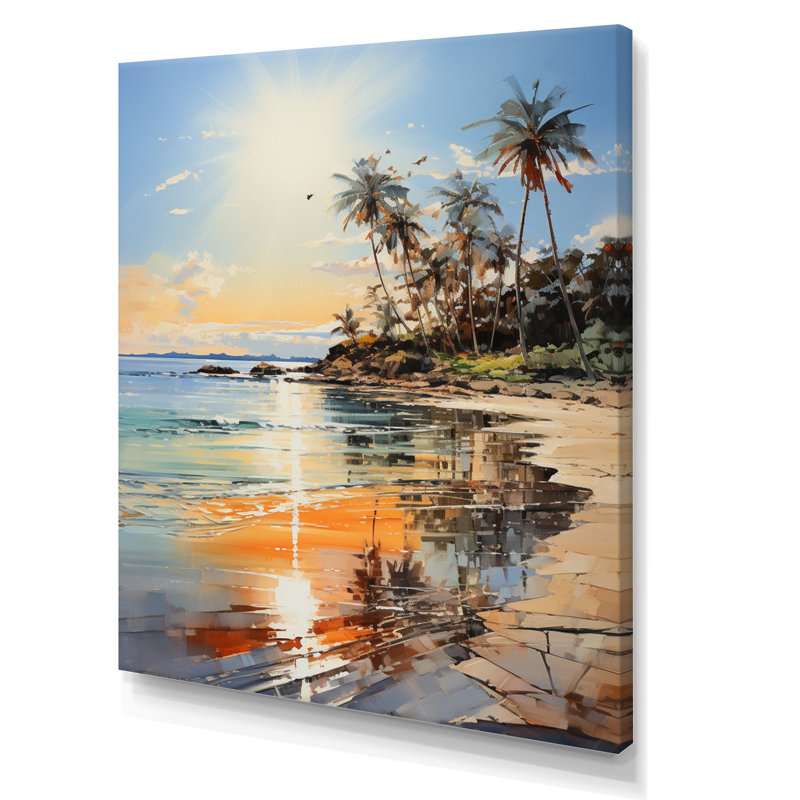" Coastalbeach Beach Bliss I ", Wrapped Canvas, 20" H x 12" W x 1" D