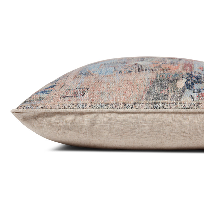 Taupe and Multicolor Square Polyester Nursery Pillow Set