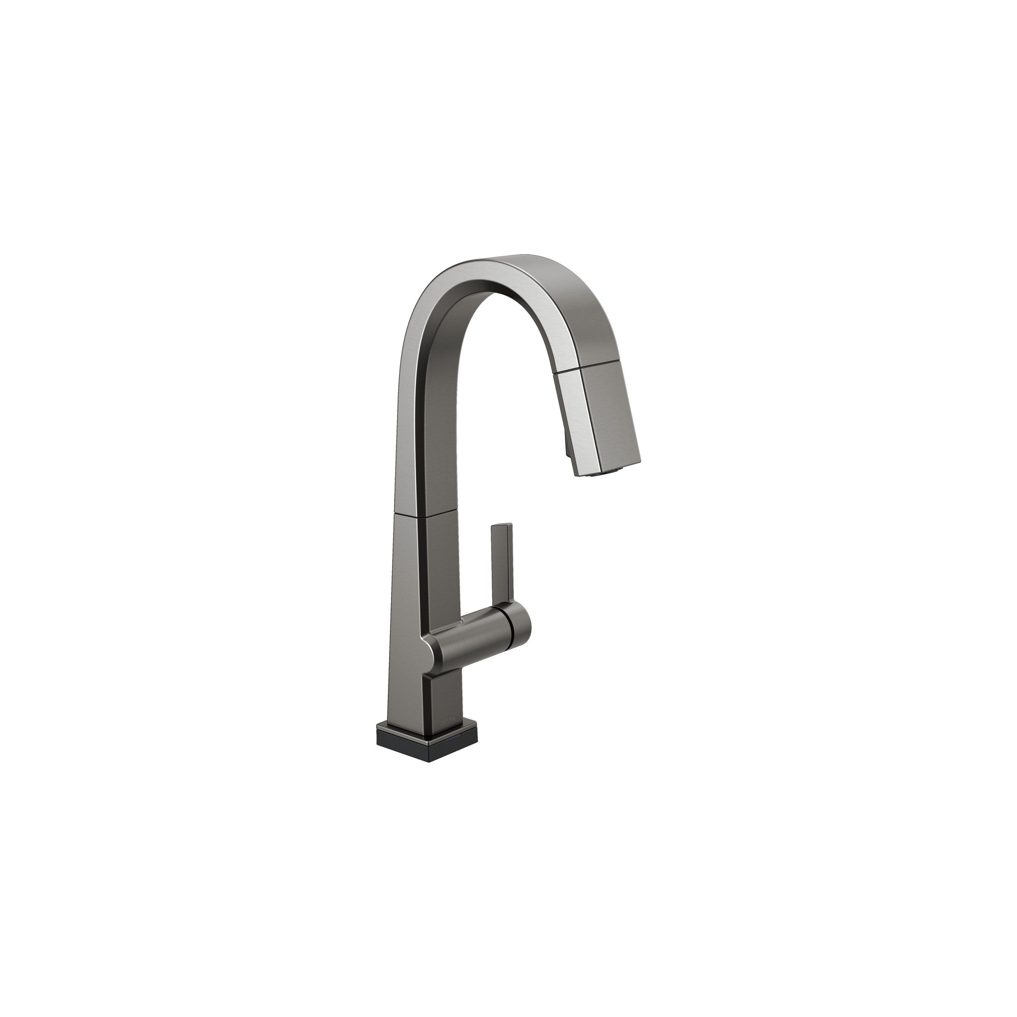 Pivotal Single Handle Pull Down Touch Bar Faucet, Black Stainless
