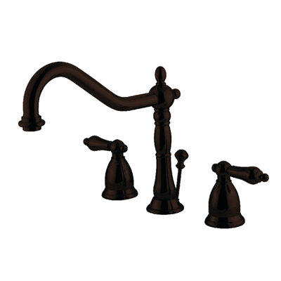 Heritage Widespread Bathroom Faucet with Drain Assembly