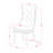 NFDA5-BLK-12 5 Piece Dining Table Set Consists of a Rectangle Wooden Table with Removable leaf and 4 Parson Chairs, Black-123099962-123099960