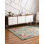Tapis abstrait vert / orange Galyean-31820821