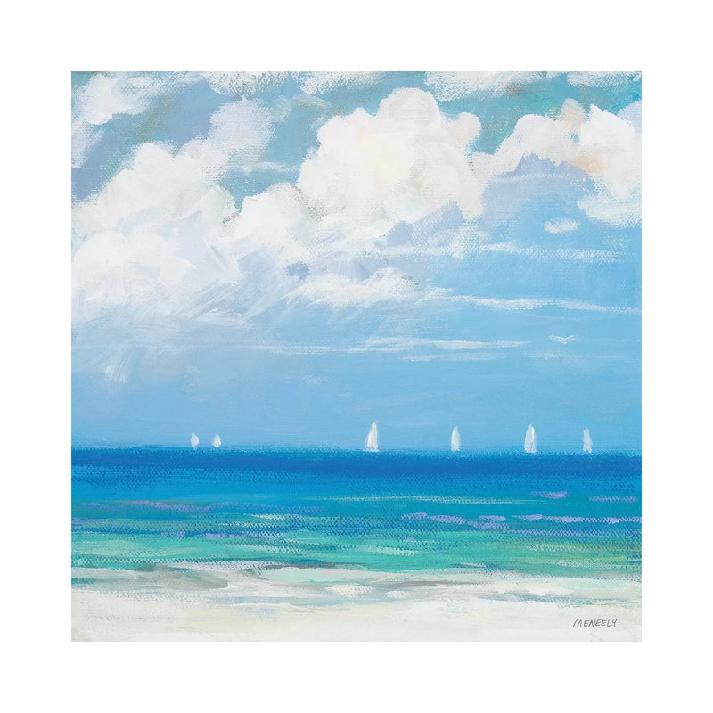 Seaside II by Dan Meneely - Wrapped Canvas Painting, 45.72 cm H x 45.72 cm W