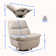Clinkscales Manual Rocking 360° Swivel Recliner Glider Sofa with Storage