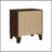 Walnut Finish Nightstand With 2 Ample Drawers