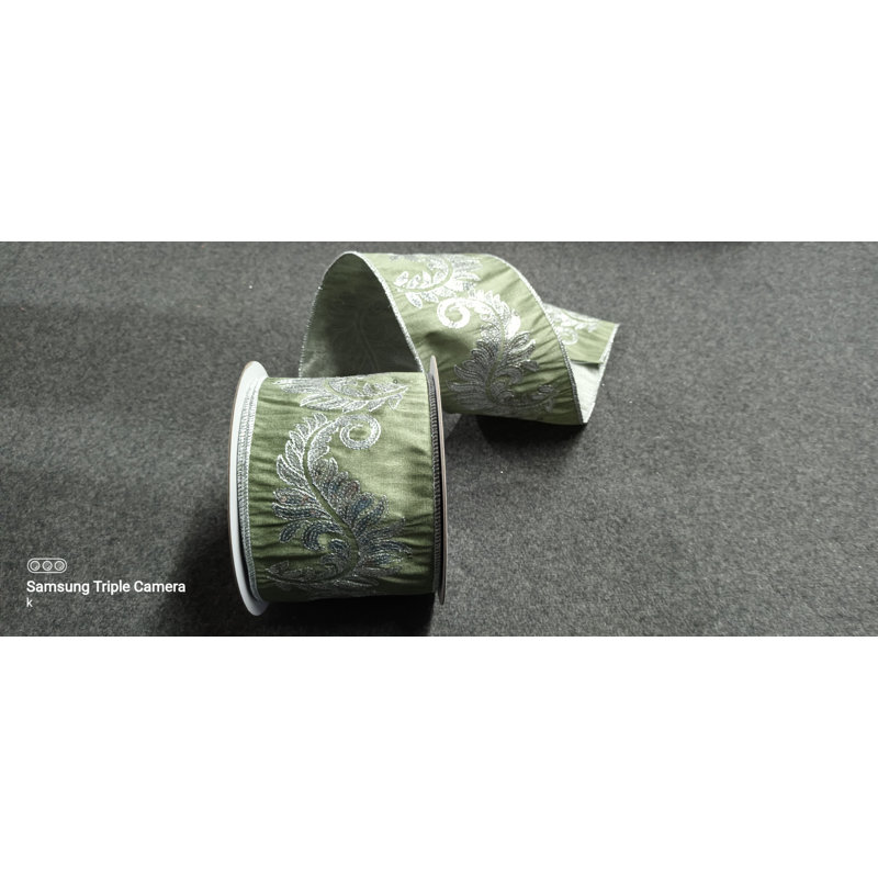Sequence Fern Embroidered Ribbon