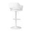 Tabouret de bar, pivotant, hauteur de bar, réglable, aspect cuir-1823599448-1823599451
