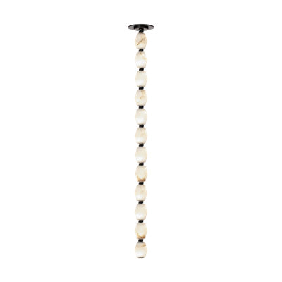 Sean Lavin Collier 36 Pendant in Polished Nickel with Alabaster shade