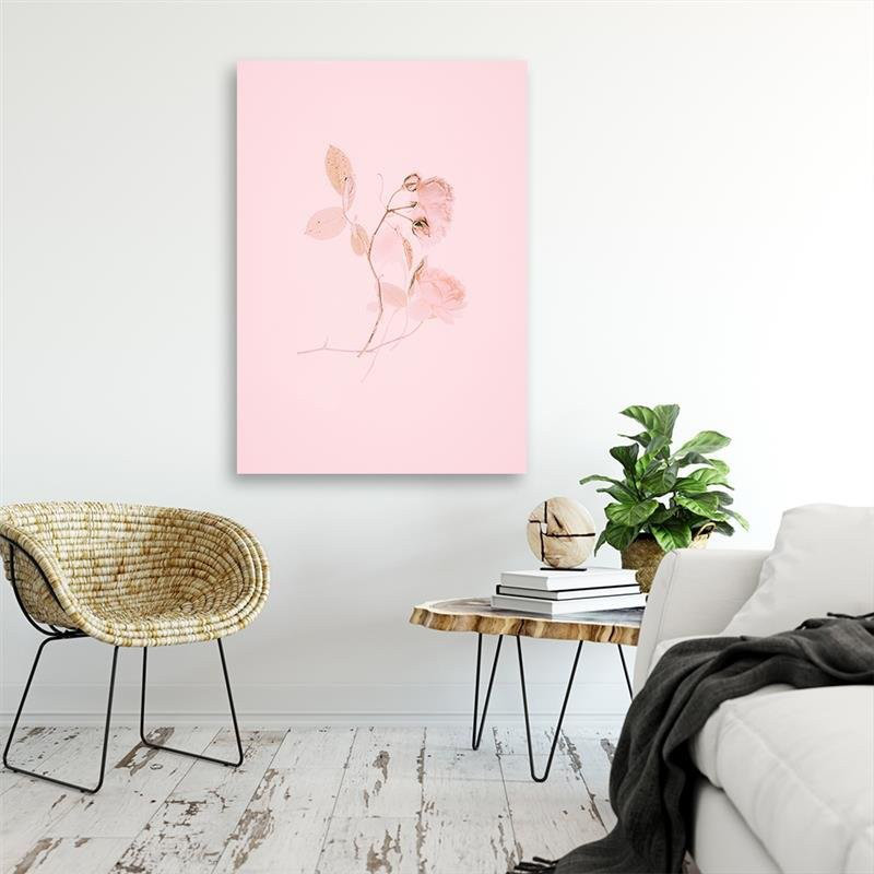 Leinwandbild Flower Nature Pink