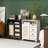 Alcott Hill 3-Drawer Accent Storage Cabinet With Rattan Door And Adjustable Shelf-61367215