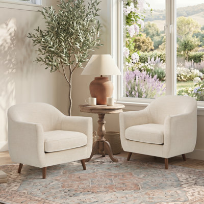 Kaya Modern Upholstery Accent Chair - Set Of 2