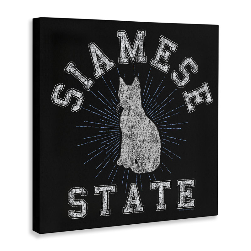 Art mural sur toile Siamese Cat State par Spirit Animals / Life Is High, H 36 po x l 36 po