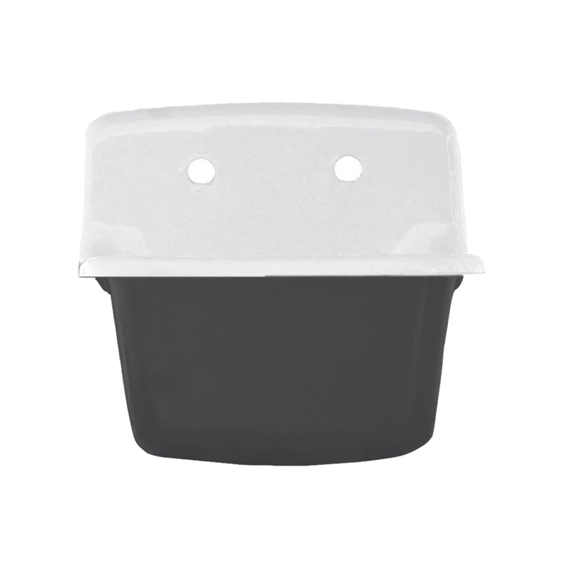 Évier à lessive mural L 22 po x l 18 po, Gris foncé