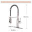 Robinet de cuisine tactile avec douchette extractible-110958455