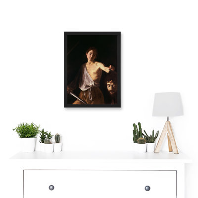 Caravaggio 1610 David With Head Goliath by Caravaggio - Single Picture Frame Painting
